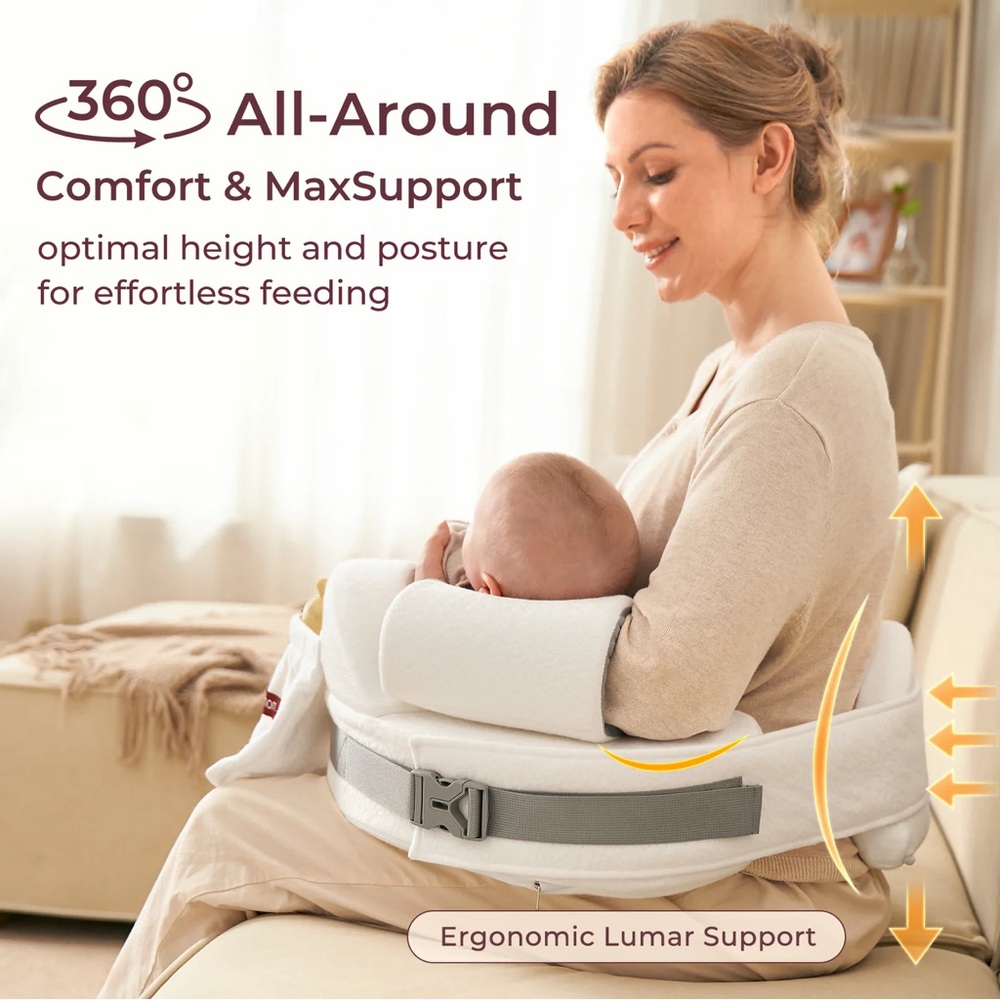 Momcozy MaxSupport Nursing Pillow 🤍 NWT - Picture 3 of 10
